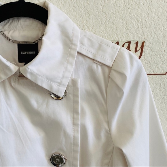 Express White Ruffle Button Up Jacket Size XS - Picture 5 of 16